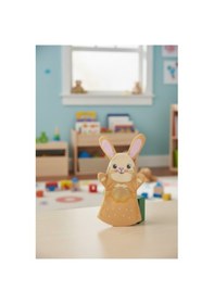Resim Toys2you Büyük Boy Keçe El Kuklası - Tavşan Açık Kahverengi - Bej 