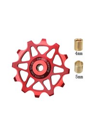 Resim Xiyyadms Bisiklet Vites Makinası Metal Geri Çekim Tekerleği, Seramik 14t Dişli, Dağ Yolu Bisikleti İçin Pürüzsüz Vites Değişimi, Kırmızı Kırmızı 