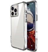 Resim İphone Uyumlu 16 Pro Kılıf Airbagli Şeffaf Uzrm İncek Kapak - Şeffaf Şeffaf 
