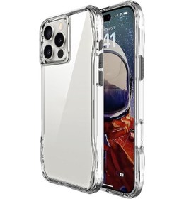 Resim İphone Uyumlu 16 Pro Kılıf Airbagli Şeffaf Uzrm İncek Kapak - Şeffaf Şeffaf 