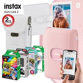 Resim Fujifilm Instax Mini Link 2 Toz Pembe Akıllı Telefon Yazıcısı Ve Mega Hediye Seti Fujifilm