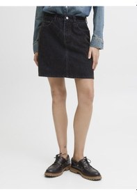 Resim Jack & Jones Kadin Denim Mini Etek - Mia - 12283032 Brown Denim 