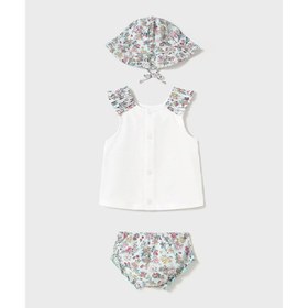 Resim Mayoral Yazlık Kız Bebek T-shirt Mayo 3'lü Set Yeşil - Yeşil / 18 Ay 