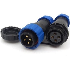 Resim SD20 4 Pin 20mm Su Geçirmez Konnektör Takımı 