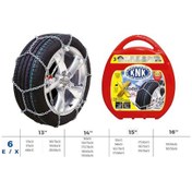 Resim Knk1 X06 - Patinaj Zinciri Takmatik Çapraz 13-14-15-16 Jant Zinc 