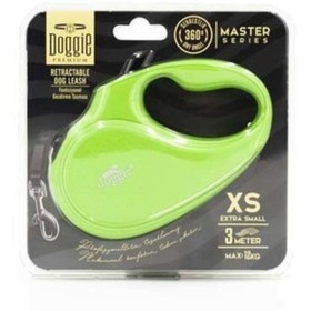 Resim Doggie Otomatik Uzatma Tasması Master Seri Yeşil 12kg/3Mt 