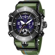 Resim Hanyang Armygreen Yeni Smael Çift Ekran Izle Askeri Kalite Erkek Spor Saatler Dijital Alarmlı Saat 8051 Askeri Saat Şok LED Izle Su Geçirmez (Yurt Dışından) 