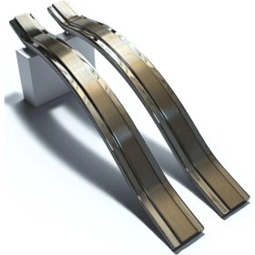 Resim Gülcem Klas Alüminyum Metal Lüks Modern Mobilya Çekmece Mutfak Dolabı Kulpu Inox-Krom (10 Adet) 