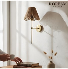 Resim Rosalinda Aplik - Kahverengi Çiçek Şeklinde Kablosuz Pilli Aplik Çok Renkli 