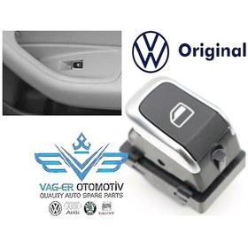 Resim AUDİ A8 2010-2017 ARKA SOL CAM AÇMA KAPAMA DÜĞMESİ 4H0959855A 
