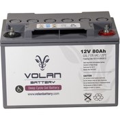 Resim Volan Battery 12 Volt 80 Ah (Amper) Engelli Aracı Aküsü (Ücretsiz Kargo) 