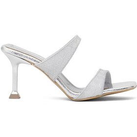 Resim Ayakkabı Fuarı Elit Pm161 K7000t Kadın Klasik Topuklu Ayakkabı Gümüş Gumus 