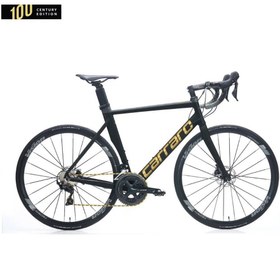 Resim Carraro Race Ce Aero - 28 Jant 21'' 52cm ( M ) Kadro 24 Vites Yol Bisikleti - Mat Siyah / Antrasit Altın 