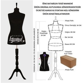 Resim Videolu Ürün-36 Beden Iğne Batabilen Terzi Mankeni Prova Mankeni 527200907 