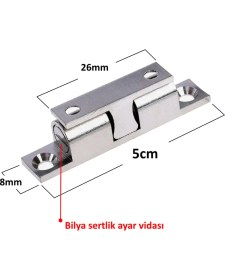 Resim Seta Prinç Bilyalı Çıt Çıt Krom 