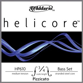 Resim D'Addario HP610 3/4M Helicore Pizzicato 3/4 Kontrbas Teli 