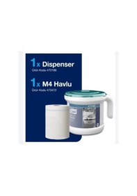 Resim Tork 473186 Reflex İçten Çekmeli Havlu Başlangıç Paketi 1 Dispanser +1 Rulo 300 M Çok Renkli 