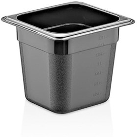 Resim GastroPlast Gn 1/6-150 Mm Gastronom Küvet, Polikarbon, Siyah 