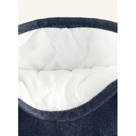 Resim 2’li Fırın Eldiveni Seti, Silikon Tabanlı, Kot Görünümlü, 230°C Isıya Dayanıklı 