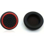 Resim Willowhaven Ps4 Ps3 Xbox One Oyun Kumandası Parlak Joystick Kapakları Siyah Kırmızı 