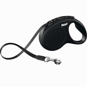 Resim Flexi New Classic Tape Şerit Otomatik Köpek Gezdirme Tasması Siyah 5Mt S 