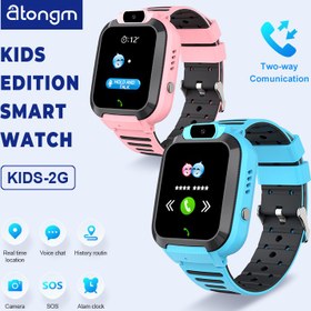 Resim atongm Children Smart Watch 2G Voice Call LBS Tracker Location Sim Card Camera Waterproof IP67 