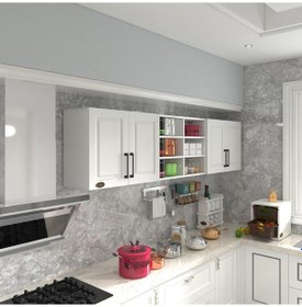 Resim Kenzlife Hazır Mutfak Dolabı Bulgur60 Byz Mod1 60 240 32 Mebran Kapak Suntalam Gövde Beyaz 