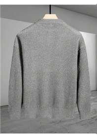 Resim Tarz Cool Düğme Detaylı Regular Fit Hırka Gri 