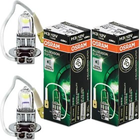 Resim Osram H3 Allseason +%30 Kolormatik Kar ve Sis Için Özel Halojen Ampul 2 Adet Takım 