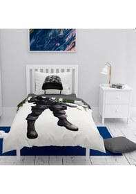 Resim Monohome Asker 3D Pamuk Saten Çocuk Nevresim Takımı 