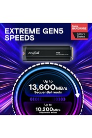 Resim Crucial T705 CT1000T705SSD5 1 TB 13600/10200 MB/S PCIe Gen5 NVMe M.2 SSD 