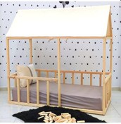 Resim Markaawm Montessori Yatak Doğal Ahşap Çocuk Baza Karyola Fethiye Akçaağaç 