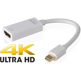 Resim 4K Mini DisplayPort To Hdmi Mini DP Thunderbolt to HDMI Çevirici 