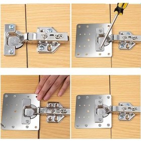 Resim Paslanmaz Çelik Menteşe Onarım Plakası Tdrtr 