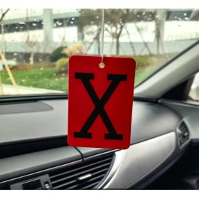 Resim Uzun Ömürlü Araba Hava Ferahlatıcısı - x Harf Tasarımı, 4 Renk, Araçlar & Karavanlar Için Kağıt 