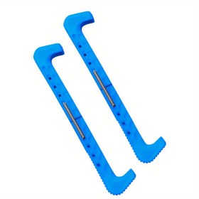 Resim 1 Çift Ayarlanabilir Buz Pateni Koruyucuları, Yaylarla, Dayanıklı ABS Malzemesi, Düzenli Paten, Buz Pateni Koruyucusu Yumuşak Bıçaklar İçin, Keskinlik Koruma için Paten Kalkanı 