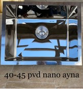 Resim DYSNOX Dys-nox 40x45 Mirror (ayna) Nano Kaplamalı Dışı Ses Yalıtımlı Evye 