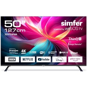 Resim Simfer 50SFSW6M 50" 127 Ekran WebOS LED 4K UHD Akıllı Televizyon 