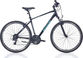 Resim BIANCHI T0017FS ERKEK ŞEHİR BİSİKLETİ 470H V 28 JANT 24 VİTES BLACK CELESTE YS728 