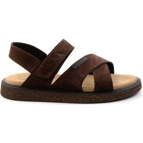 Resim Bambi Kahve Leather Erkek Sandalet E05801030602 Kahve 