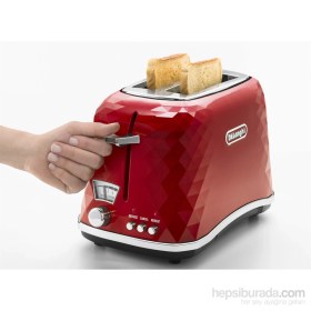 Resim DeLonghi CTJ2103 R FRONT Bianco Ekmek Kızartma Makinesi Kırmızı 