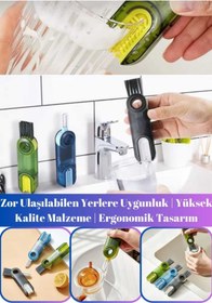 Resim Vi Caro 3 Fonksiyonlu Çok Amaçlı Bardak Şişe Biberon Temizleme Fırçası | PC Oto Temizleme Fırçası 