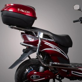 Resim Falcon New Handy 5 Akülü Elektrikli Motosiklet Kırmızı 5 Tekerlekli Yüksek Performanslı Batarya 