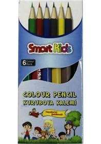 Resim Globox 6 Renk Kısa Kuru Boya Kalemi 2966 