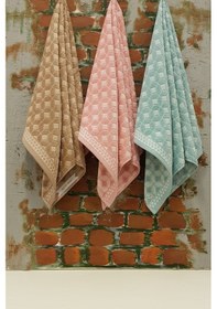 Resim Özdilek Decora Havlu 6'lı - Pudra Mint Bej Çok Renkli 