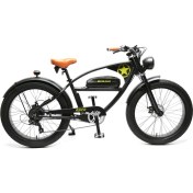 Resim Bisan Rider Elektrikli Bisiklet 46 cm Disk Fren 26 Jant 7 Vites Mat Siyah Yeşil 