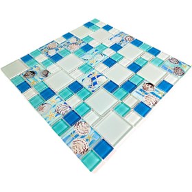 Resim MozaiKristaL Mutfak tezgah arası ve iç dekorasyon için 3D Kristal Mozaik ( 11 File = 1 m2 Fiyatıdır ) 