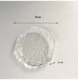 Resim S Çapı 9 Cm-şeffaf El Yapımı Cam Bardak Altlığı Tatlı Tepsisi Pişirme Plakası Kek Dekor Sos Tabağı Sofra Mutfak Aksesuarları Takı Çanak 