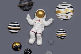 Resim DUVAR AKSESUARI ASTRONOT OBJE, BEYAZ 