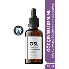 Resim OSL Omega Skin Lab Göz Altı Morluğu Aydınlatıcı Ve Kırışıklık İçin Göz Çevresi Serumu 30 ML 